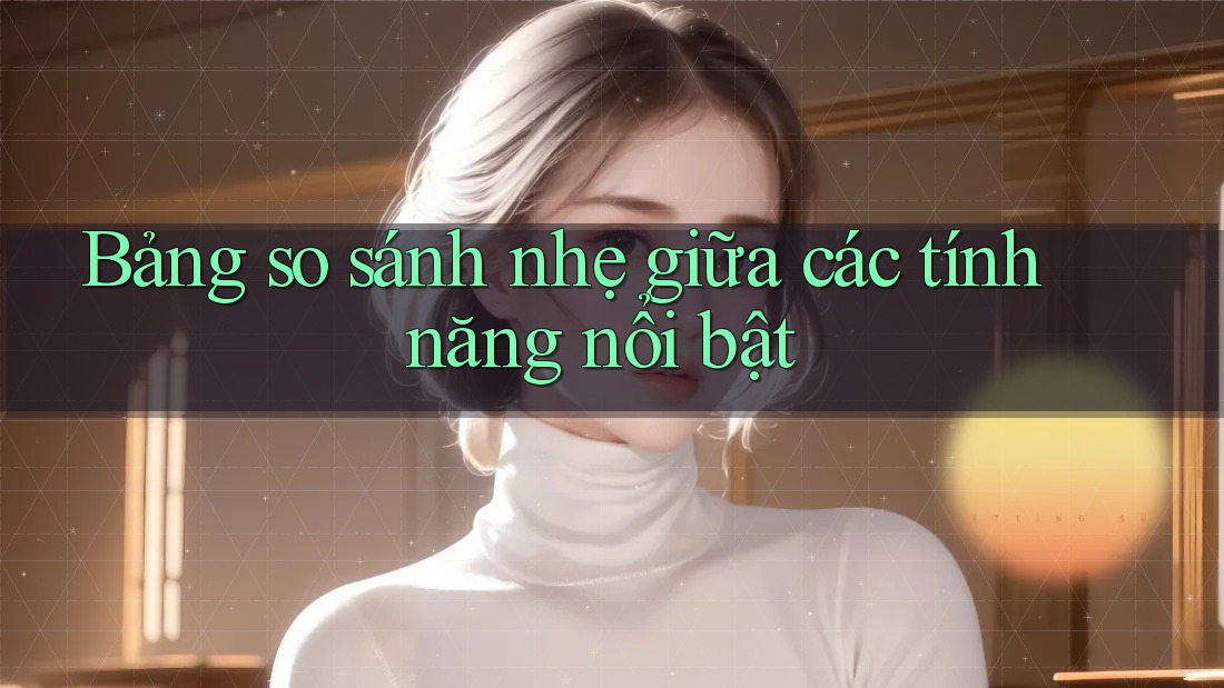 Bảng so sánh nhẹ giữa các tính năng nổi bật Bảng so sánh nhẹ giữa các tính năng nổi bật