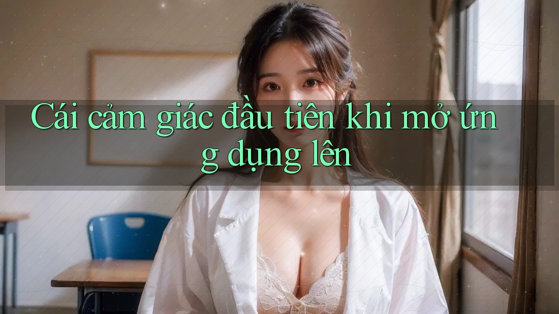 Cái cảm giác đầu tiên khi mở ứng dụng lên Cái cảm giác đầu tiên khi mở ứng dụng lên