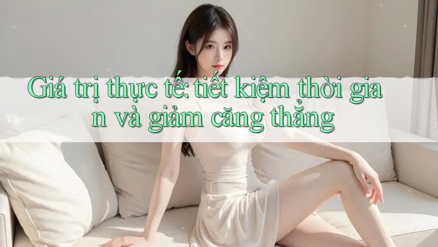 Giá trị thực tế: tiết kiệm thời gian và giảm căng thẳng Giá trị thực tế: tiết kiệm thời gian và giảm căng thẳng
