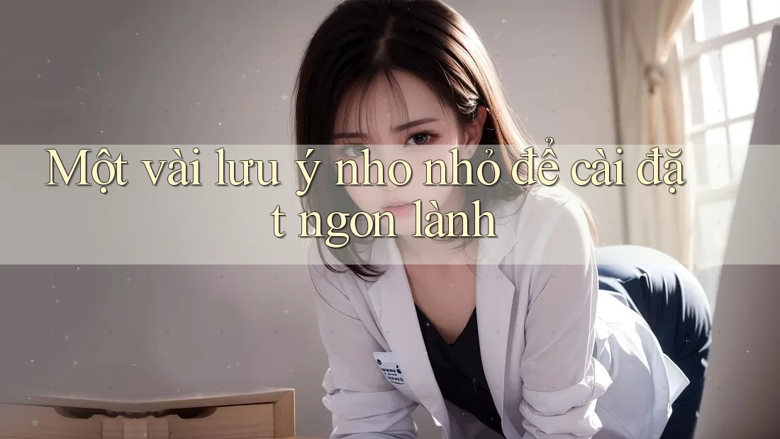 Một vài lưu ý nho nhỏ để cài đặt ngon lành Một vài lưu ý nho nhỏ để cài đặt ngon lành