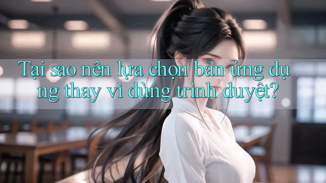 Tại sao nên lựa chọn bản ứng dụng thay vì dùng trình duyệt? Tại sao nên lựa chọn bản ứng dụng thay vì dùng trình duyệt?